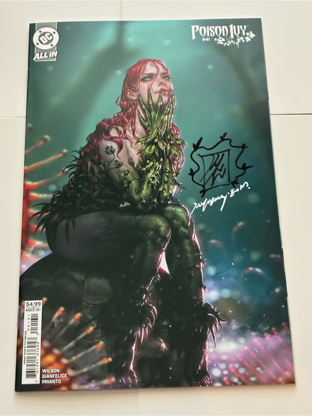 Poison Ivy #41 Kyuyong Eom Signed & Remark Variant w/ COA NM DC 2026